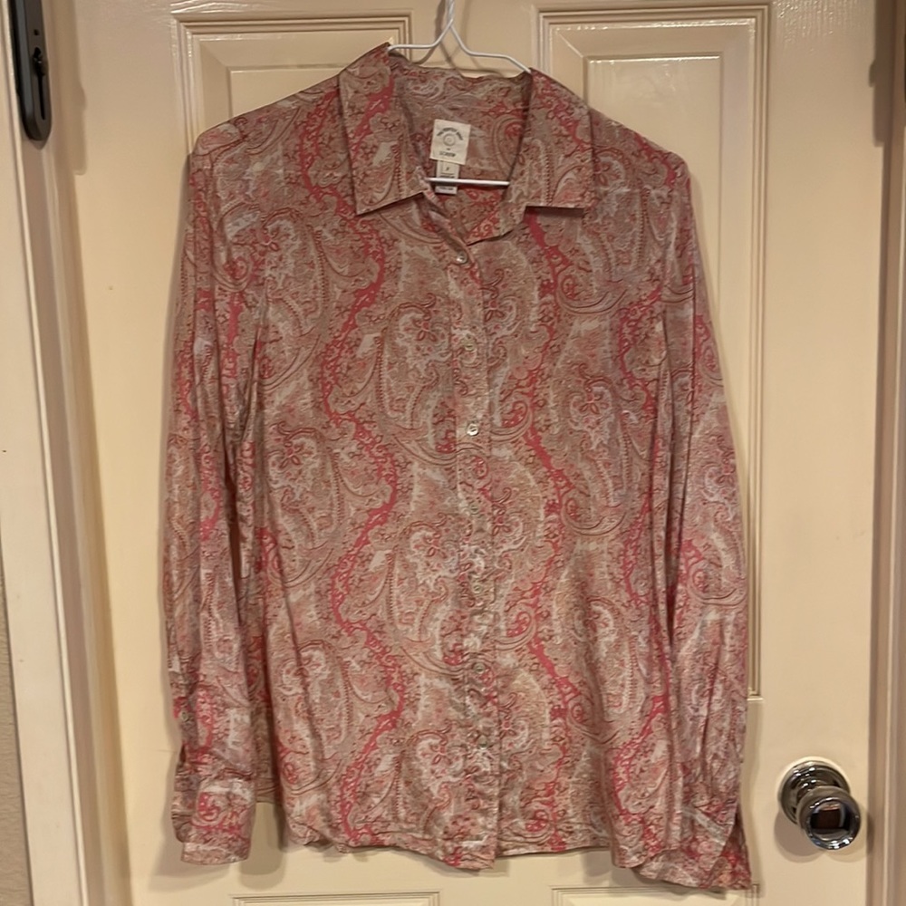 J. Crew Paisley Blouse